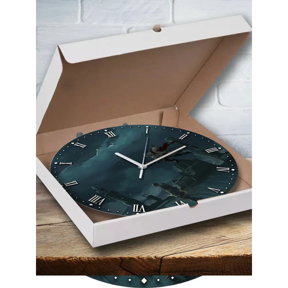 Фото Настенные часы круглые 27 см Бруталити игры Assassins Creed 2 - 4636 цвет черный Фото Настенные часы круглые 27 см Бруталити игры Assassins Creed 2 - 4636 цвет черный