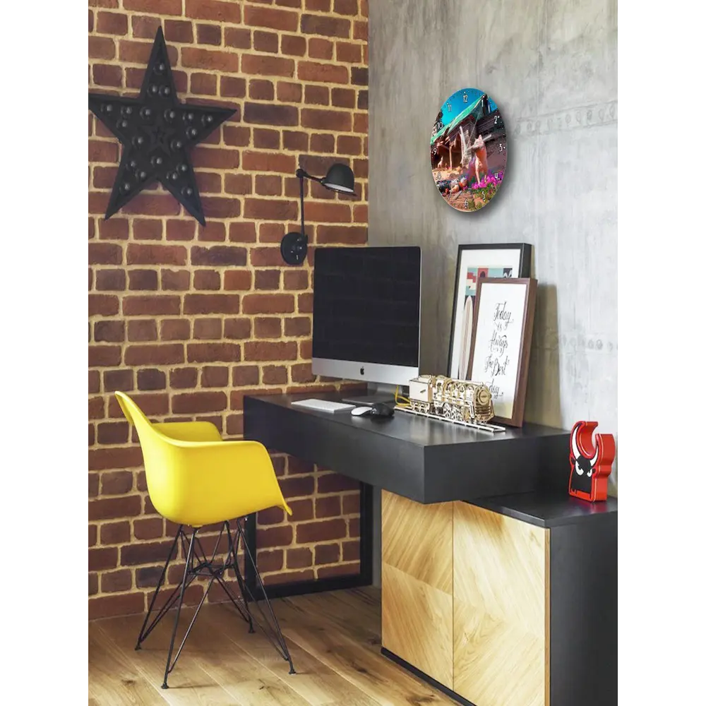 Фото 2 Настенные часы круглые 27 см Бруталити игры Far Cry New Dawn - 3562 цвет черный