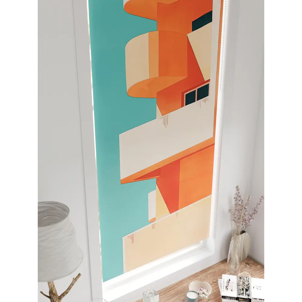 Фото 3 Рулонная штора At Home Онорэ 68x170 см цвет бежевый/оранжевый/бирюзовый AT781919 Фото 3 Рулонная штора At Home Онорэ 68x170 см цвет бежевый/оранжевый/бирюзовый AT781919