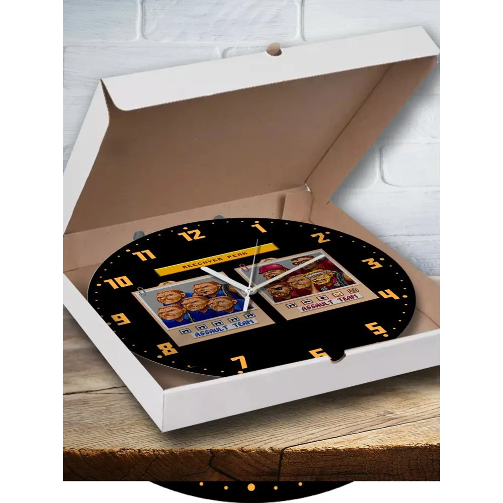 Фото Настенные часы круглые 27 см Бруталити Игры General Chaos - 2433 цвет черный