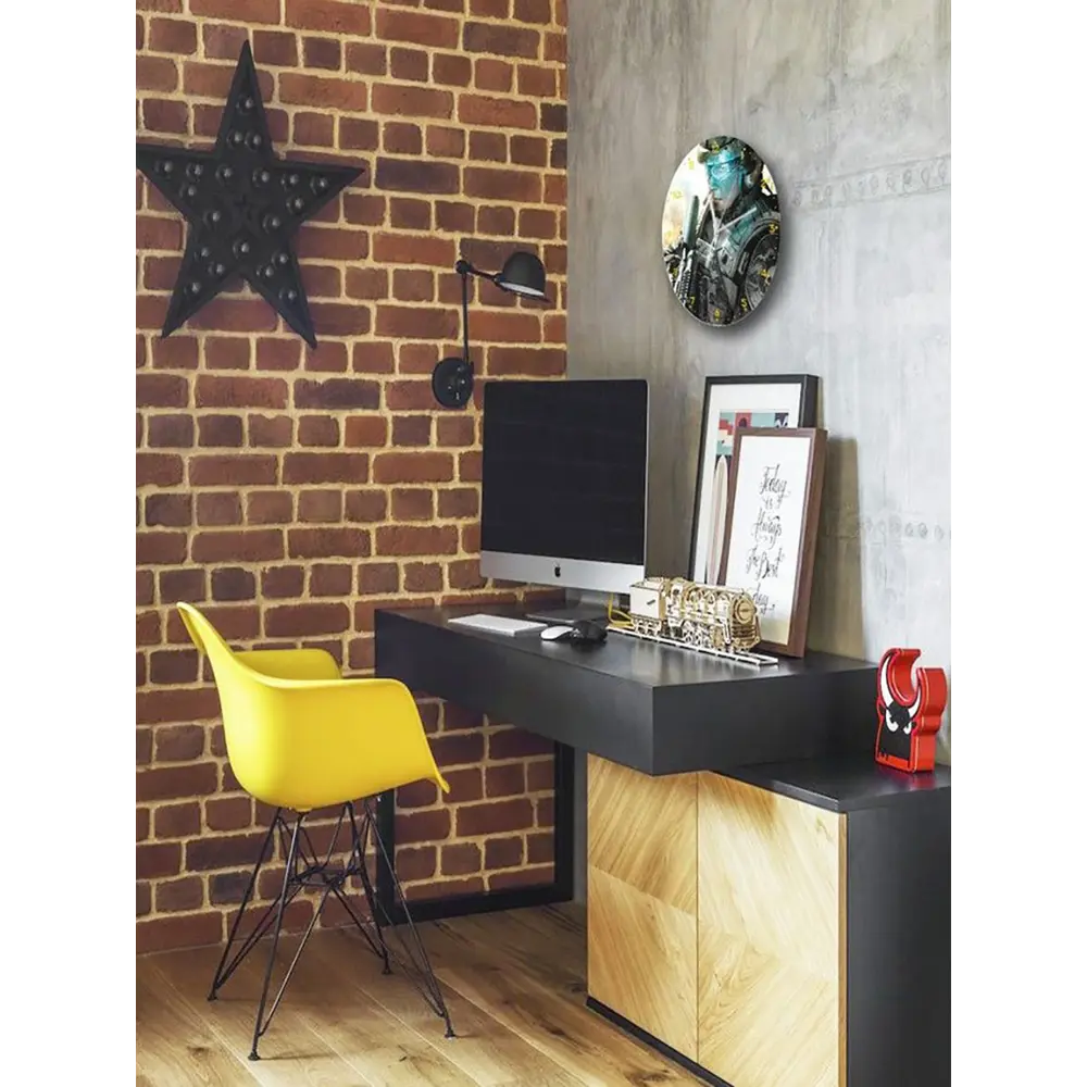 Фото 4 Настенные часы круглые 27 см Бруталити игры Ghost Recon Advanced Warfighter 2 - 6199 цвет черный