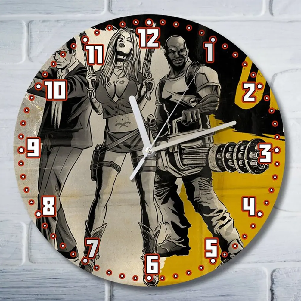 Фото Настенные часы круглые 27 см Бруталити игры House of the Dead Overkill - 6306 цвет черный Фото Настенные часы круглые 27 см Бруталити игры House of the Dead Overkill - 6306 цвет черный