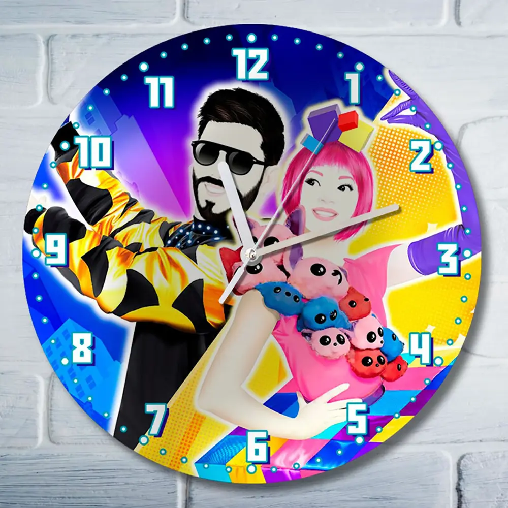 Фото Настенные часы круглые 27 см Бруталити Игры Just Dance 2016 2842 цвет черный