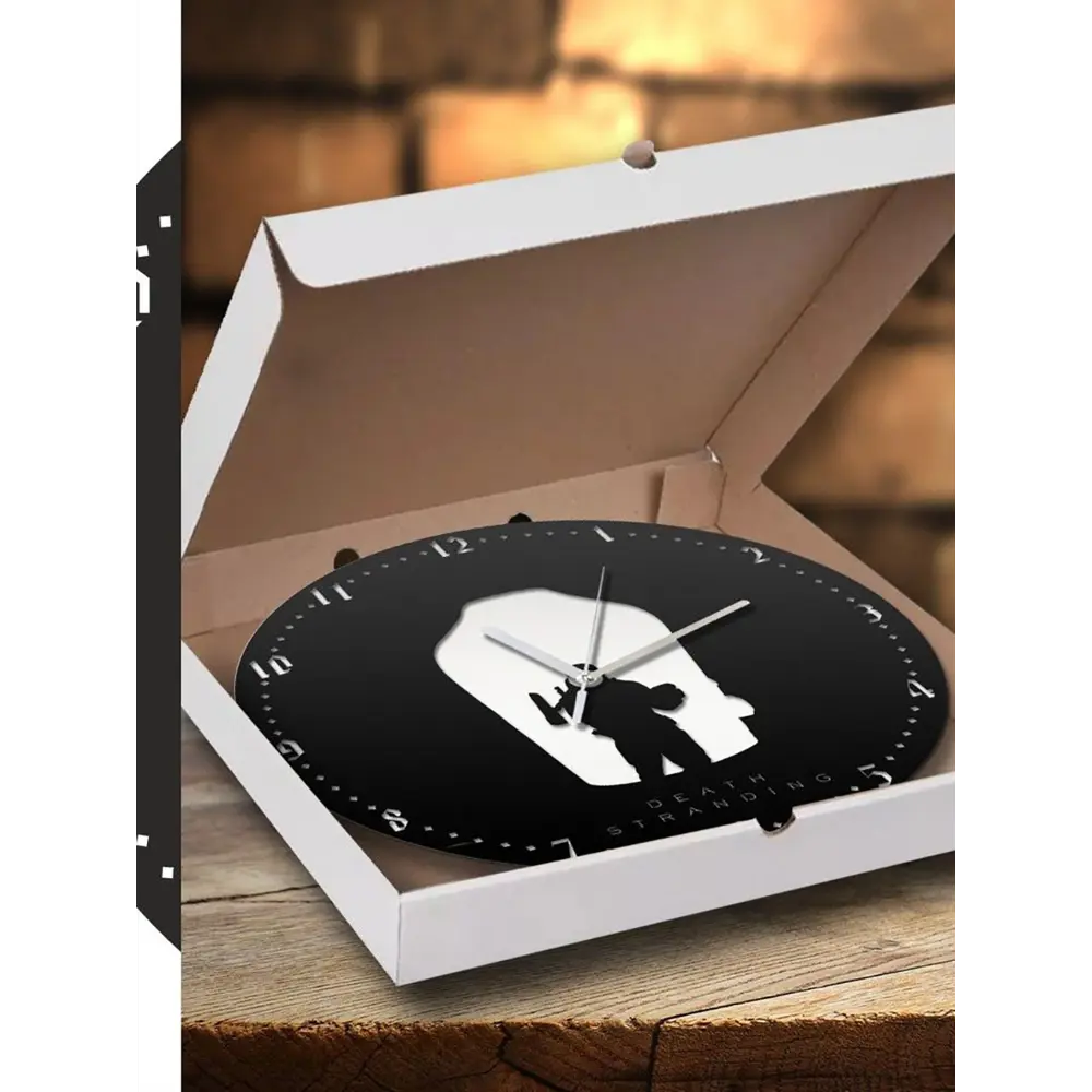 Фото 4 Настенные часы круглые 31 см Бруталити Death Stranding - 2254 цвет черный