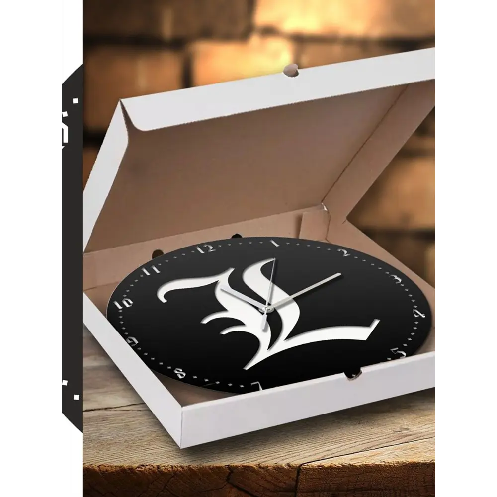 Фото 4 Настенные часы круглые 31 см Бруталити аниме тетрадь смерти - 2068 цвет черный