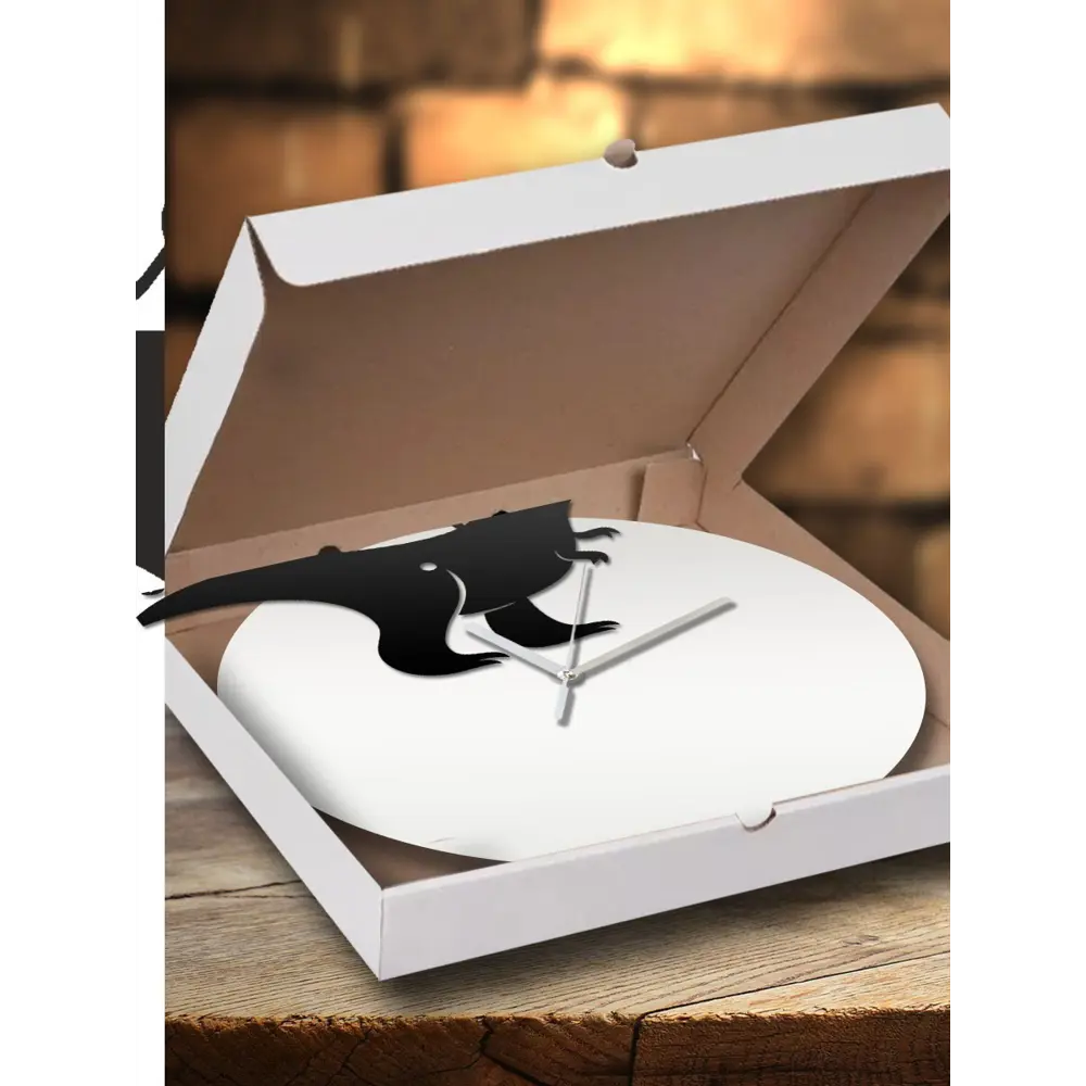 Фото 3 Настенные часы круглые 31 см Бруталити животные - 729 цвет черный Фото 3 Настенные часы круглые 31 см Бруталити животные - 729 цвет черный