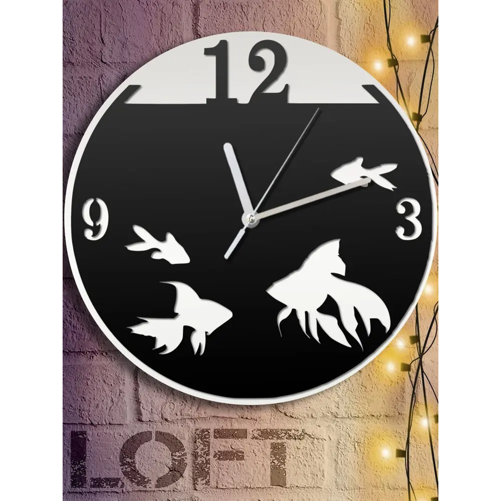 Фото 6 Настенные часы круглые 31 см Бруталити животные - 18 цвет черный