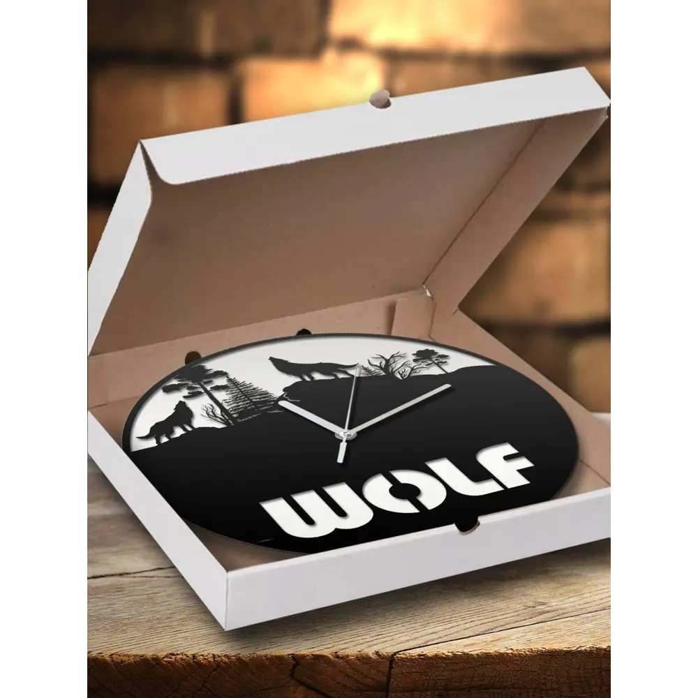 Фото 3 Настенные часы круглые 31 см Бруталити животные - 42 цвет черный