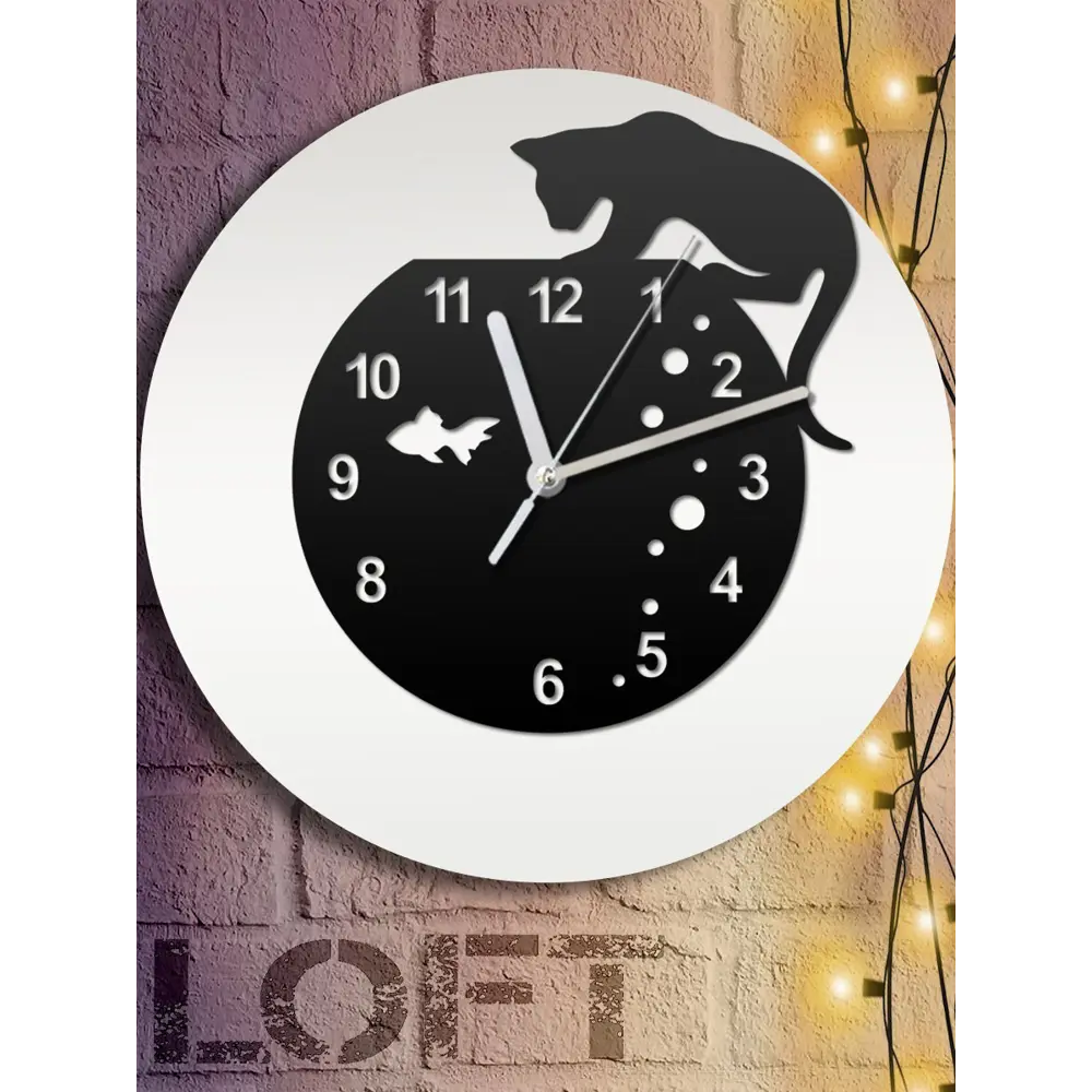 Фото 6 Настенные часы круглые 31 см Бруталити животные - 59 цвет черный