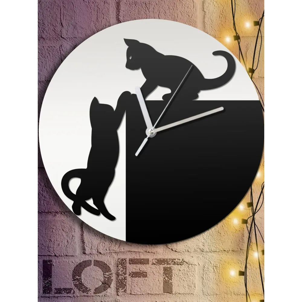 Фото 6 Настенные часы круглые 31 см Бруталити животные - 47 цвет черный