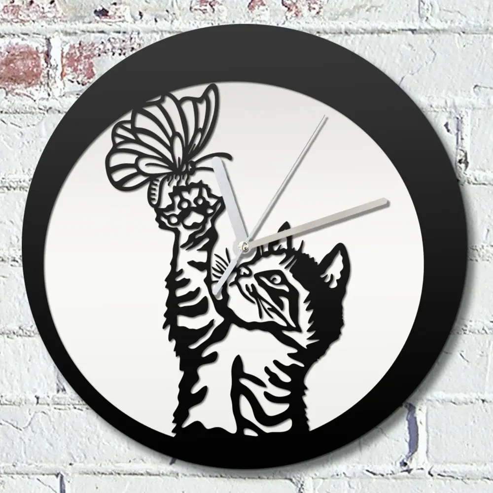 Фото Настенные часы круглые 31 см Бруталити животные - 56 цвет черный Фото Настенные часы круглые 31 см Бруталити животные - 56 цвет черный