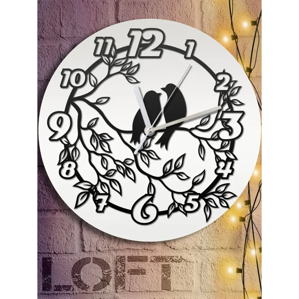 Фото 6 Настенные часы круглые 31 см Бруталити животные - 87 цвет черный