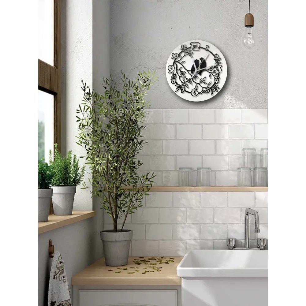 Фото 5 Настенные часы круглые 31 см Бруталити животные - 87 цвет черный