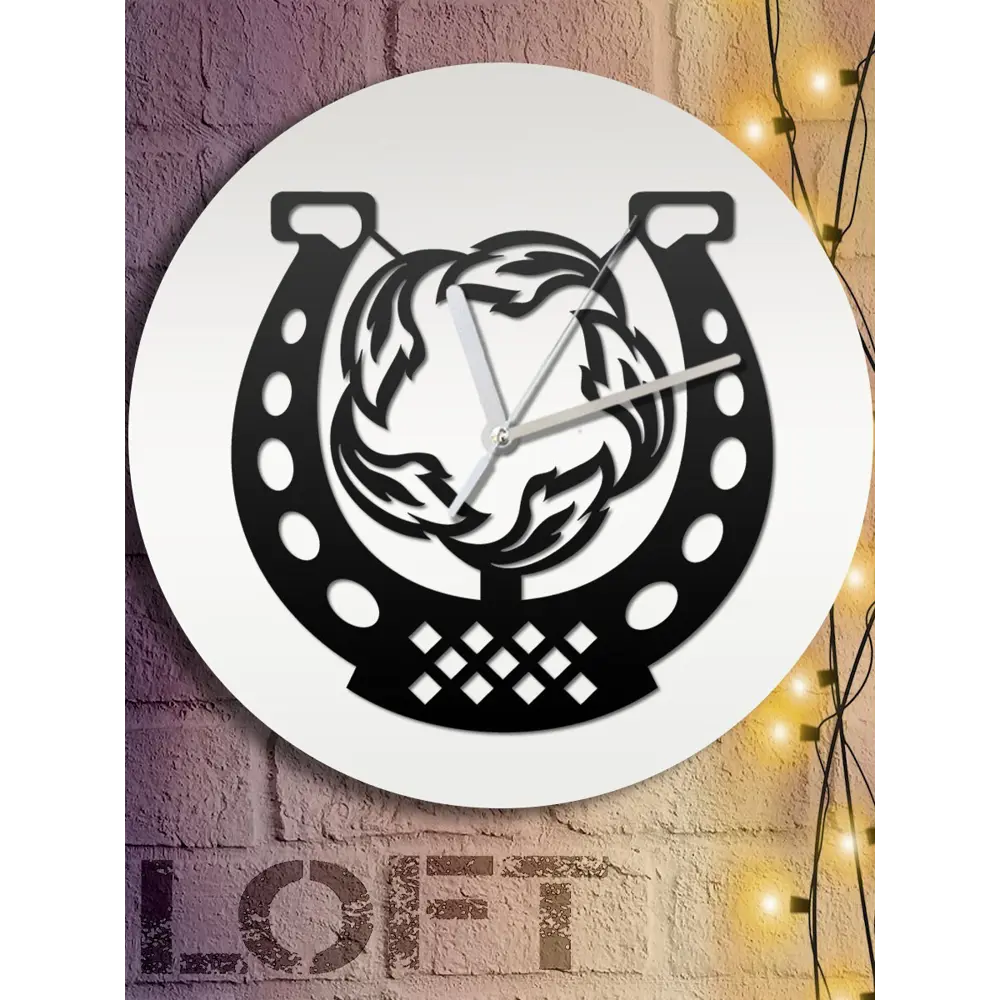 Фото 6 Настенные часы круглые 31 см Бруталити символы славянские обереги огонь-цвет - 429 цвет черный