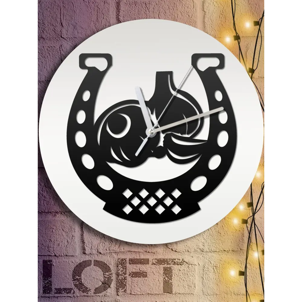 Фото 6 Настенные часы круглые 31 см Бруталити символы славянские обереги чеснок - 426 цвет черный