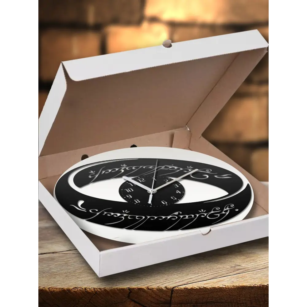 Фото 5 Настенные часы круглые 31 см Бруталити фильмы властелин колец - 506 цвет черный Фото 5 Настенные часы круглые 31 см Бруталити фильмы властелин колец - 506 цвет черный