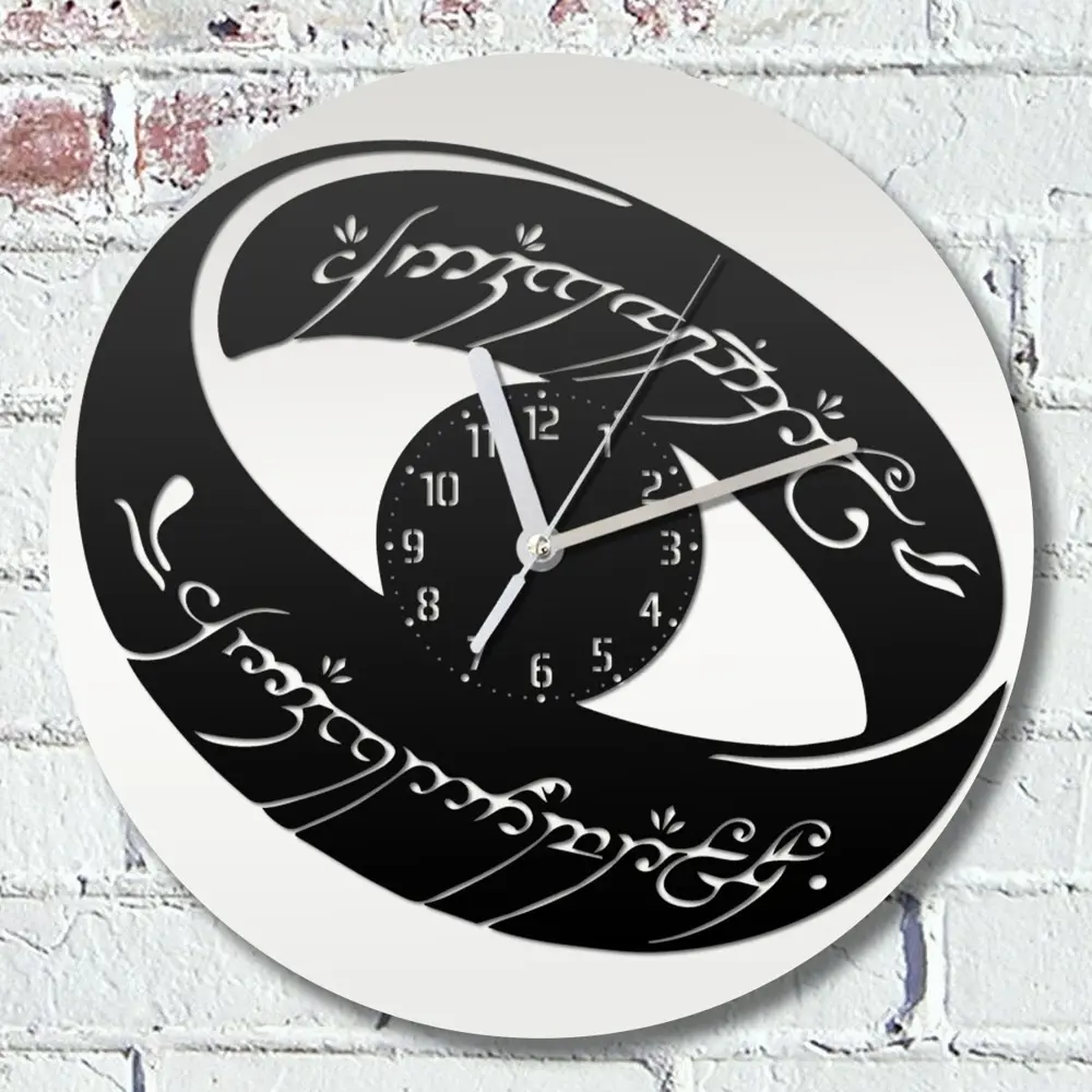 Фото Настенные часы круглые 31 см Бруталити фильмы властелин колец - 506 цвет черный Фото Настенные часы круглые 31 см Бруталити фильмы властелин колец - 506 цвет черный