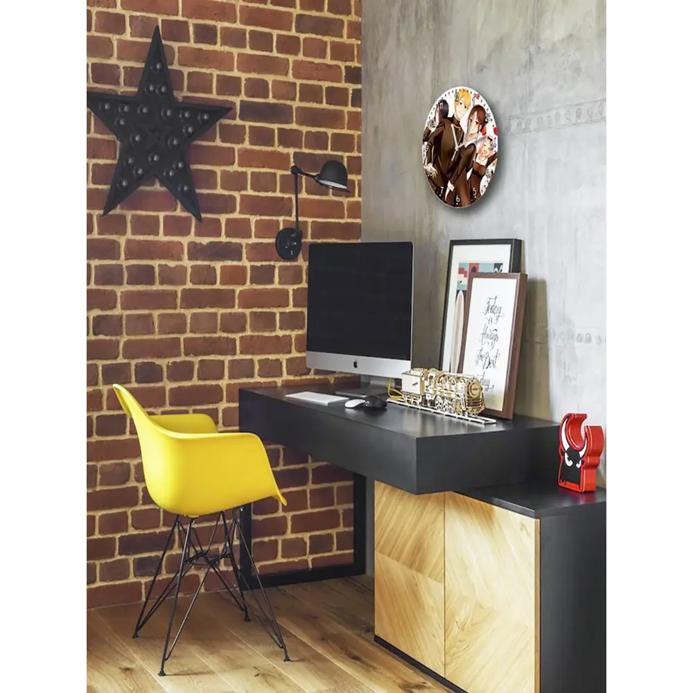 Фото 4 Настенные часы круглые 27 см Бруталити аниме Kaguya-sama Love is War - 3685 цвет черный Фото 4 Настенные часы круглые 27 см Бруталити аниме Kaguya-sama Love is War - 3685 цвет черный