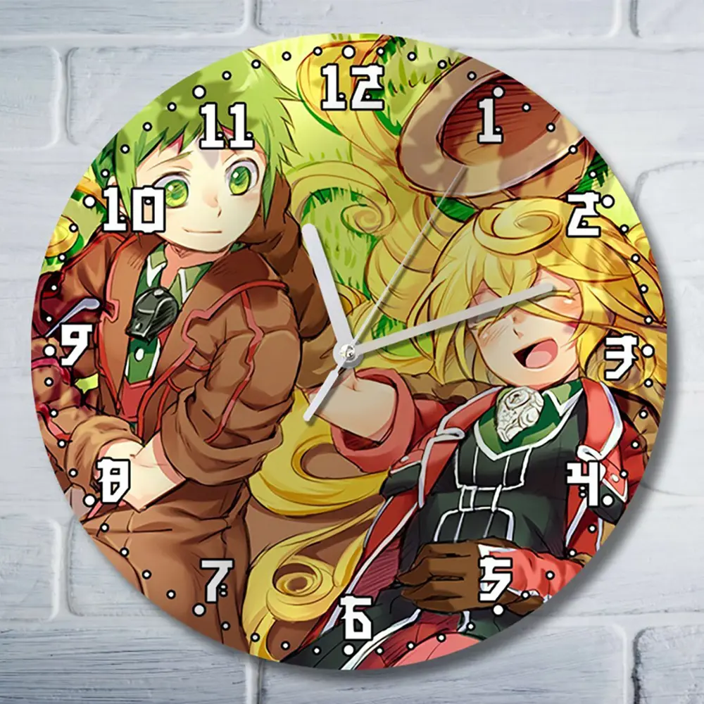 Фото Настенные часы круглые 27 см Бруталити аниме Made in Abyss 2 - 3534 цвет черный