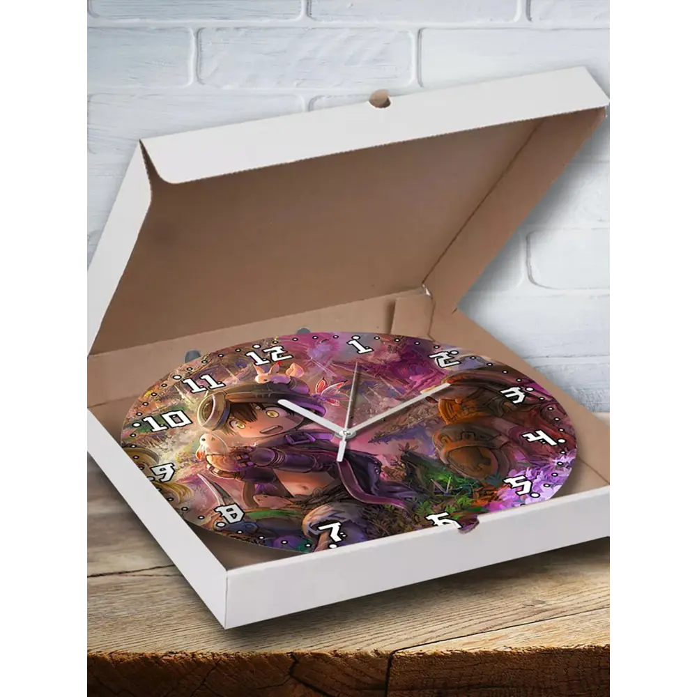 Фото 3 Настенные часы круглые 27 см Бруталити аниме Made in Abyss 2 - 3537 цвет черный