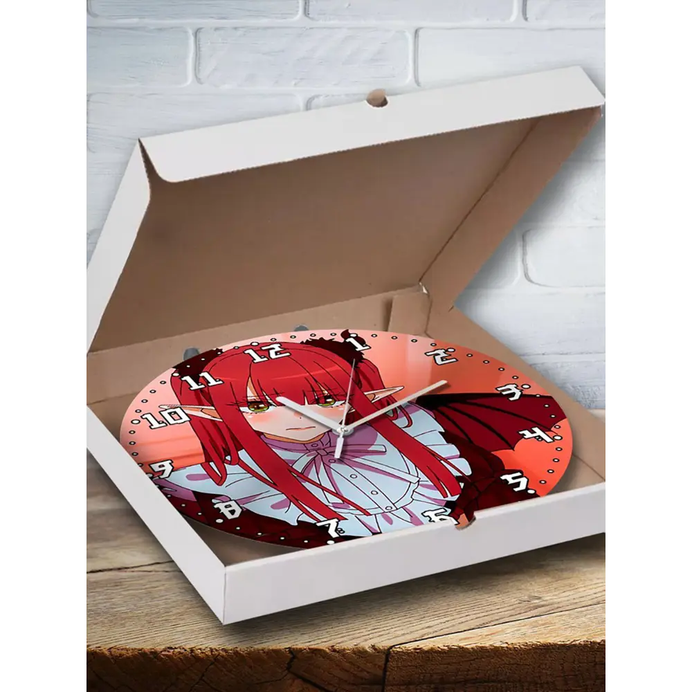 Фото 3 Настенные часы круглые 27 см Бруталити аниме My Dress-Up Darling - 3565 цвет черный