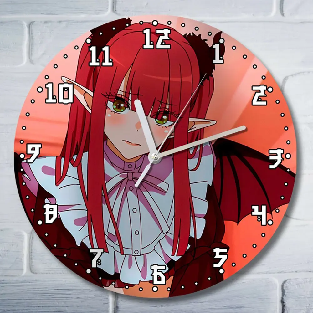 Фото Настенные часы круглые 27 см Бруталити аниме My Dress-Up Darling - 3565 цвет черный