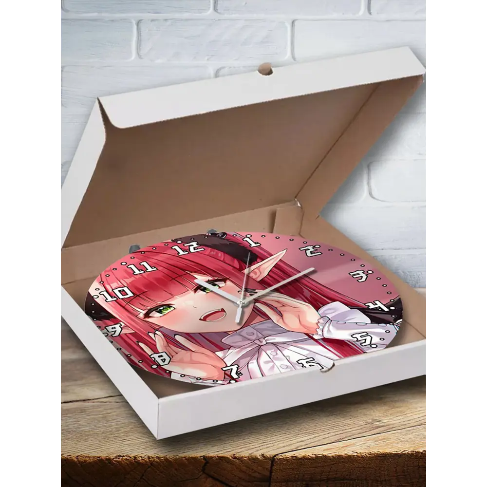 Фото 3 Настенные часы круглые 27 см Бруталити аниме My Dress-Up Darling - 3564 цвет черный