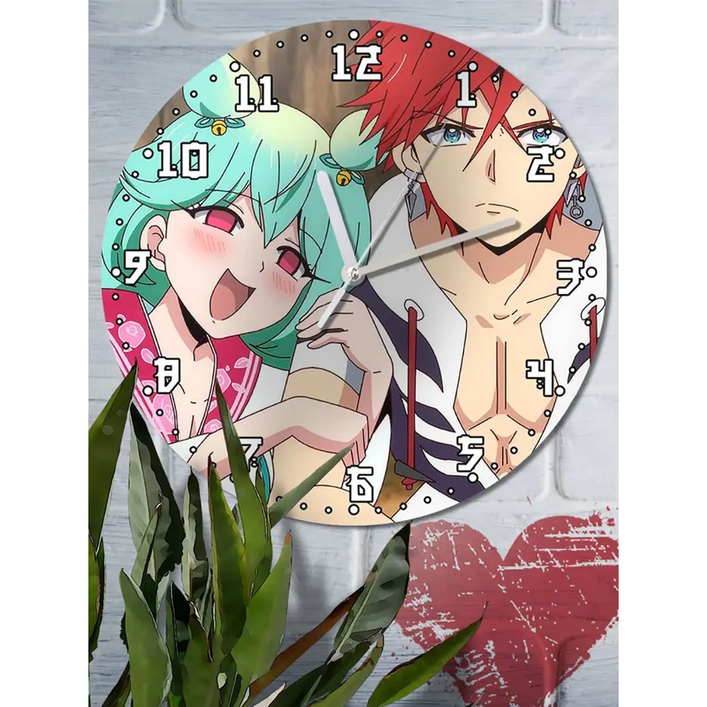 Фото 6 Настенные часы круглые 27 см Бруталити аниме Orient Part 2 - 3530 цвет черный