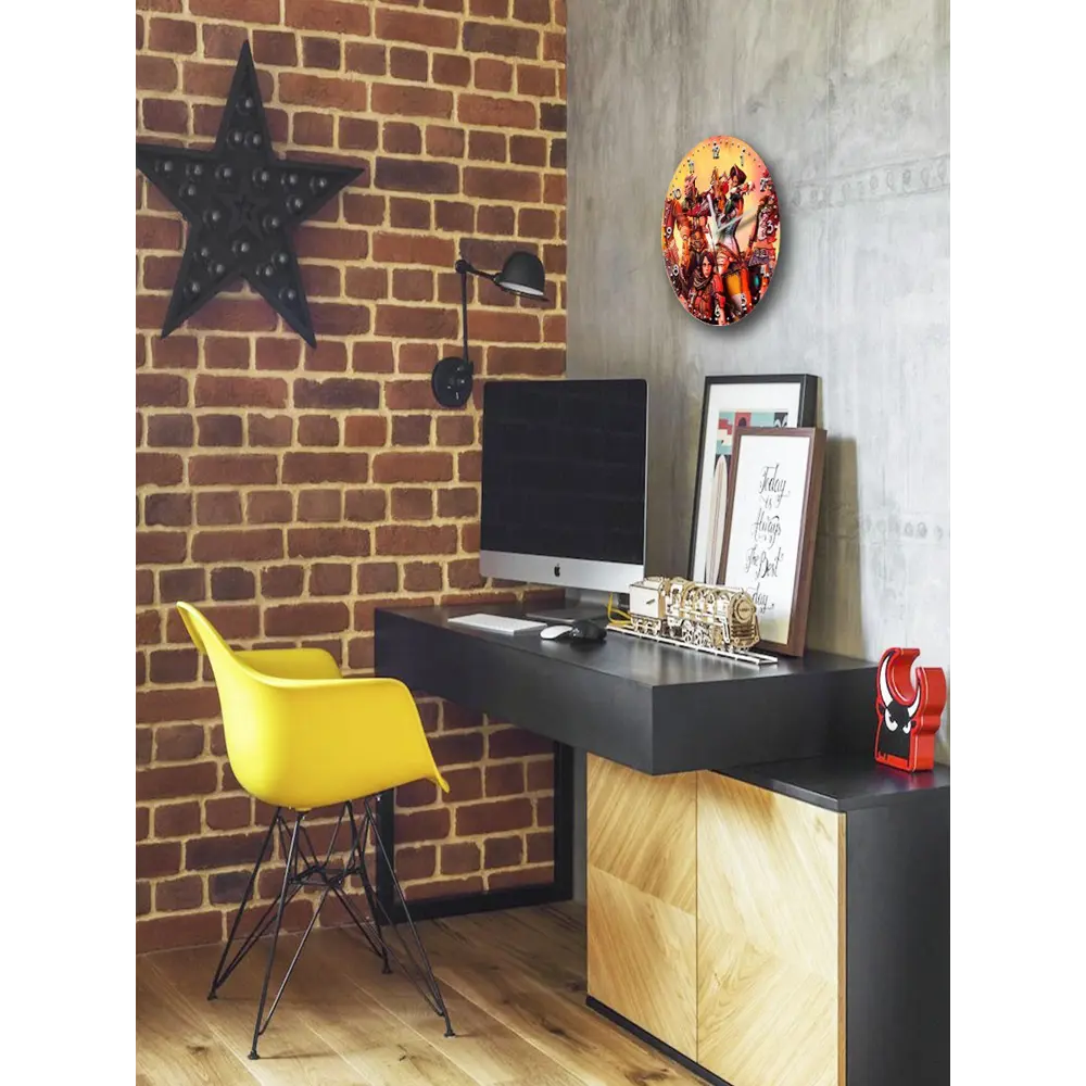 Фото Настенные часы круглые 27 см Бруталити игры Borderlands The Pre-Sequel - 3463 цвет черный