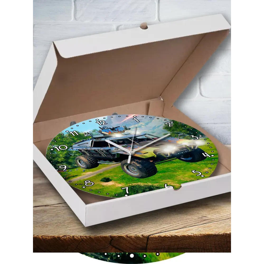 Фото Настенные часы круглые 27 см Бруталити игры Call Of Duty Black Ops 4 - 3331 цвет черный