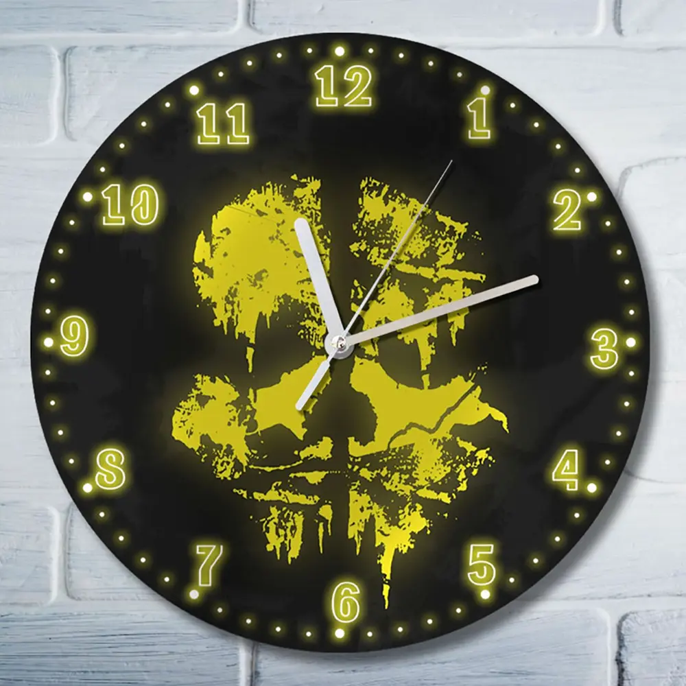 Фото Настенные часы круглые 27 см Бруталити Игры Call Of Duty Ghosts Eng 2910 цвет черный