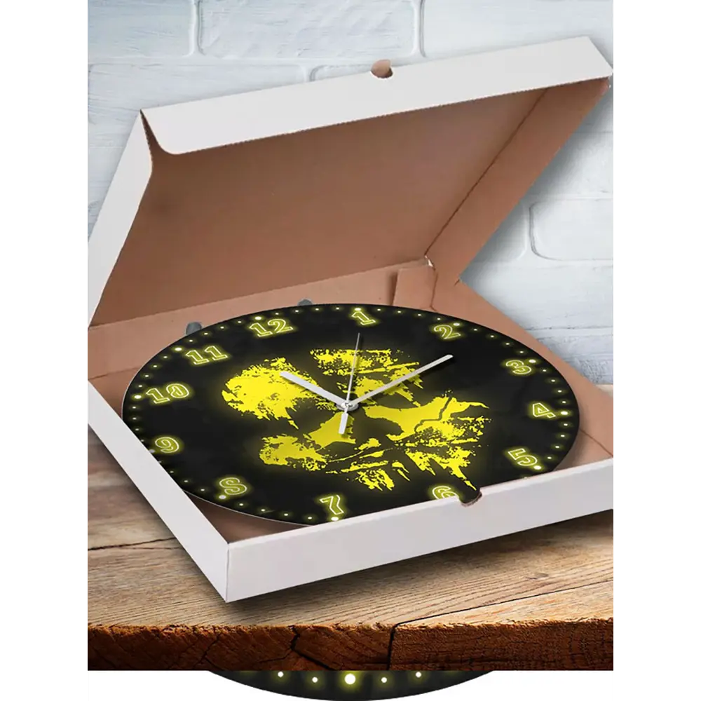 Фото 3 Настенные часы круглые 27 см Бруталити Игры Call Of Duty Ghosts Eng 2910 цвет черный