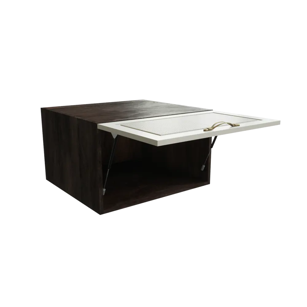 Фото 3 Навесной шкаф горизонтальный с 1-ой дверцей Сурская Мебель Моцарт 60x35.80x57.40 см МДФ цвет кальяри/кварц грей Фото 3 Навесной шкаф горизонтальный с 1-ой дверцей Сурская Мебель Моцарт 60x35.80x57.40 см МДФ цвет кальяри/кварц грей