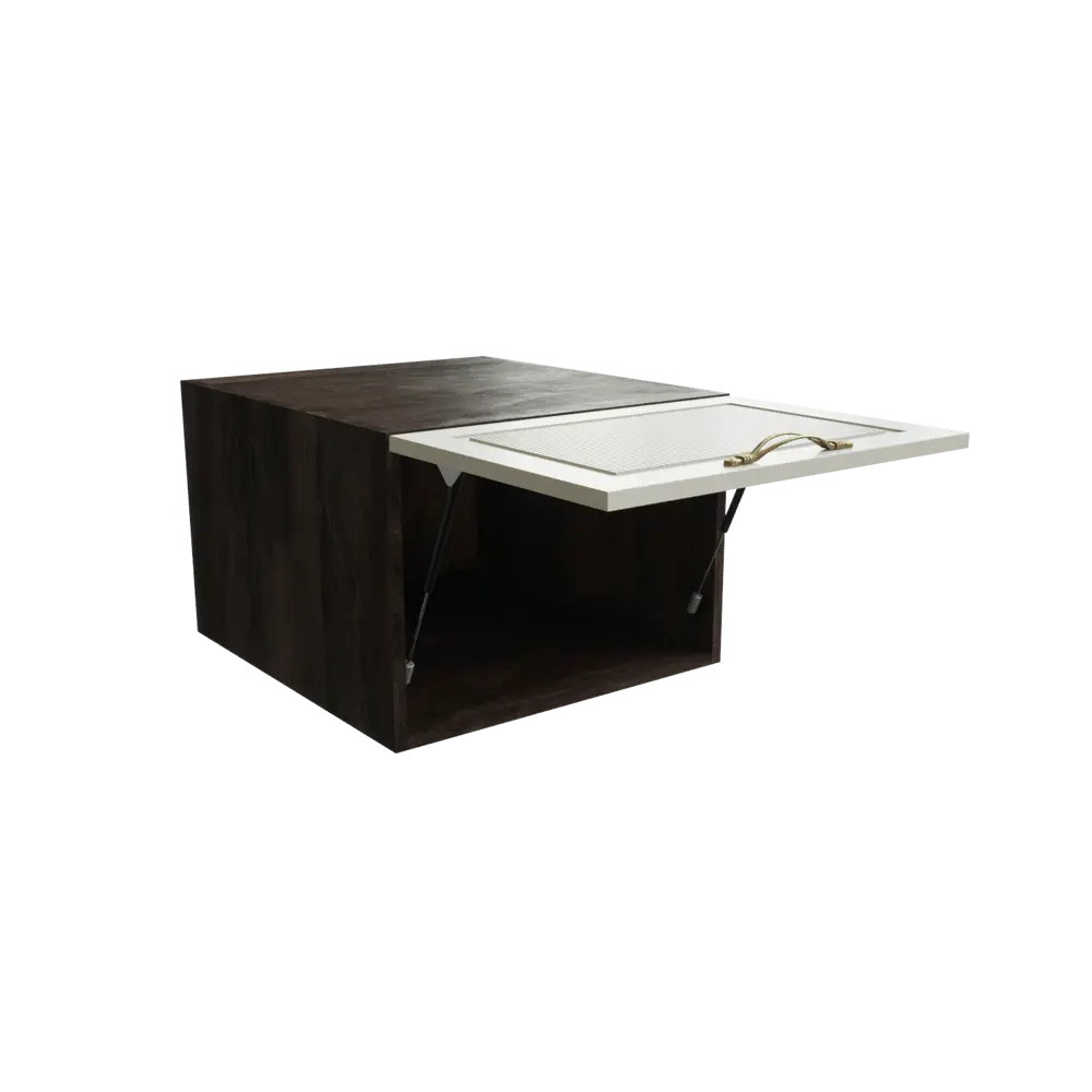 Фото 3 Навесной шкаф горизонтальный с 1-ой дверцей Сурская Мебель Моцарт 50x35.80x57.40 см МДФ цвет кальяри/кварц грей Фото 3 Навесной шкаф горизонтальный с 1-ой дверцей Сурская Мебель Моцарт 50x35.80x57.40 см МДФ цвет кальяри/кварц грей