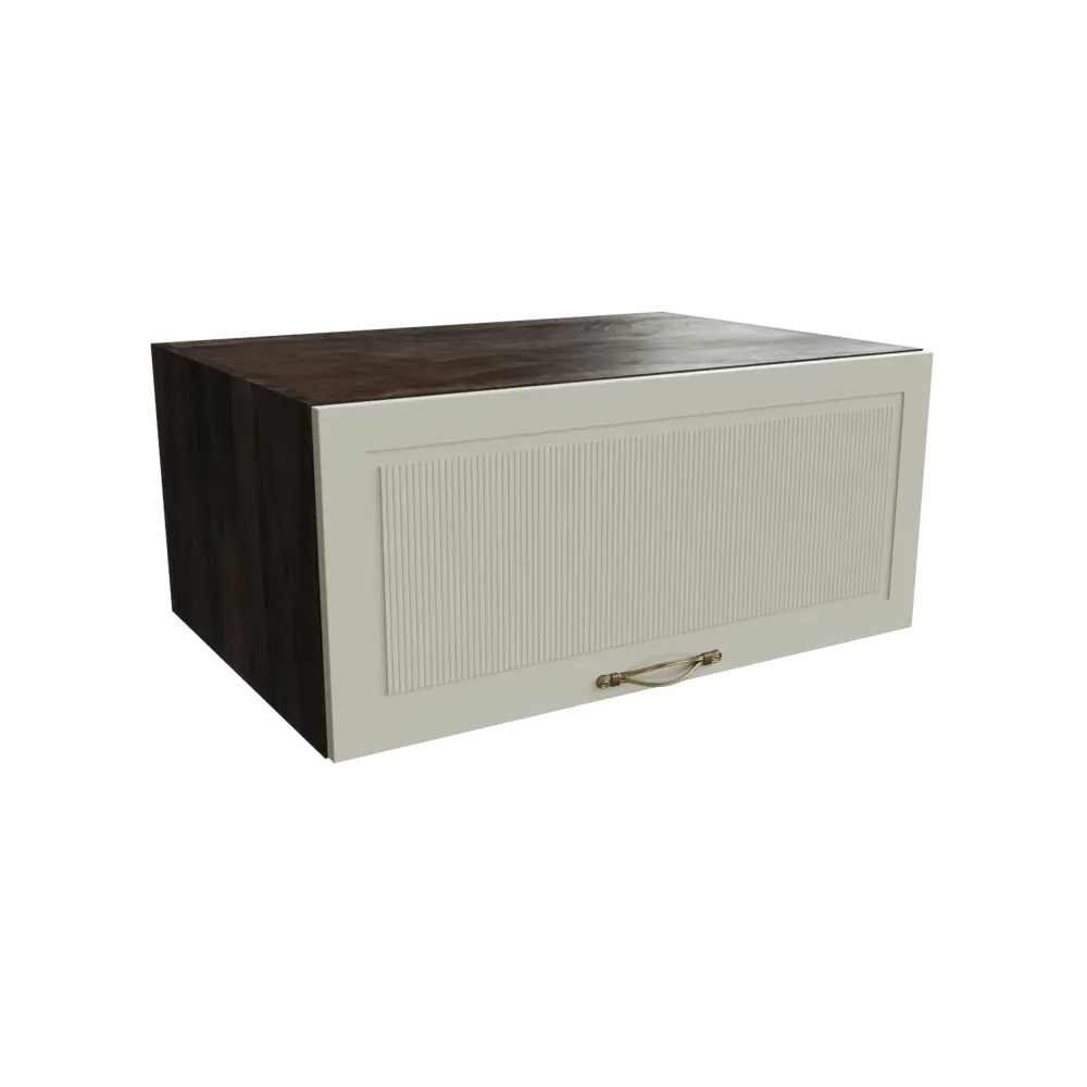 Фото Навесной шкаф горизонтальный с 1-ой дверцей Сурская Мебель Моцарт 80x35.80x57.40 см МДФ цвет кальяри/кварц грей Фото Навесной шкаф горизонтальный с 1-ой дверцей Сурская Мебель Моцарт 80x35.80x57.40 см МДФ цвет кальяри/кварц грей