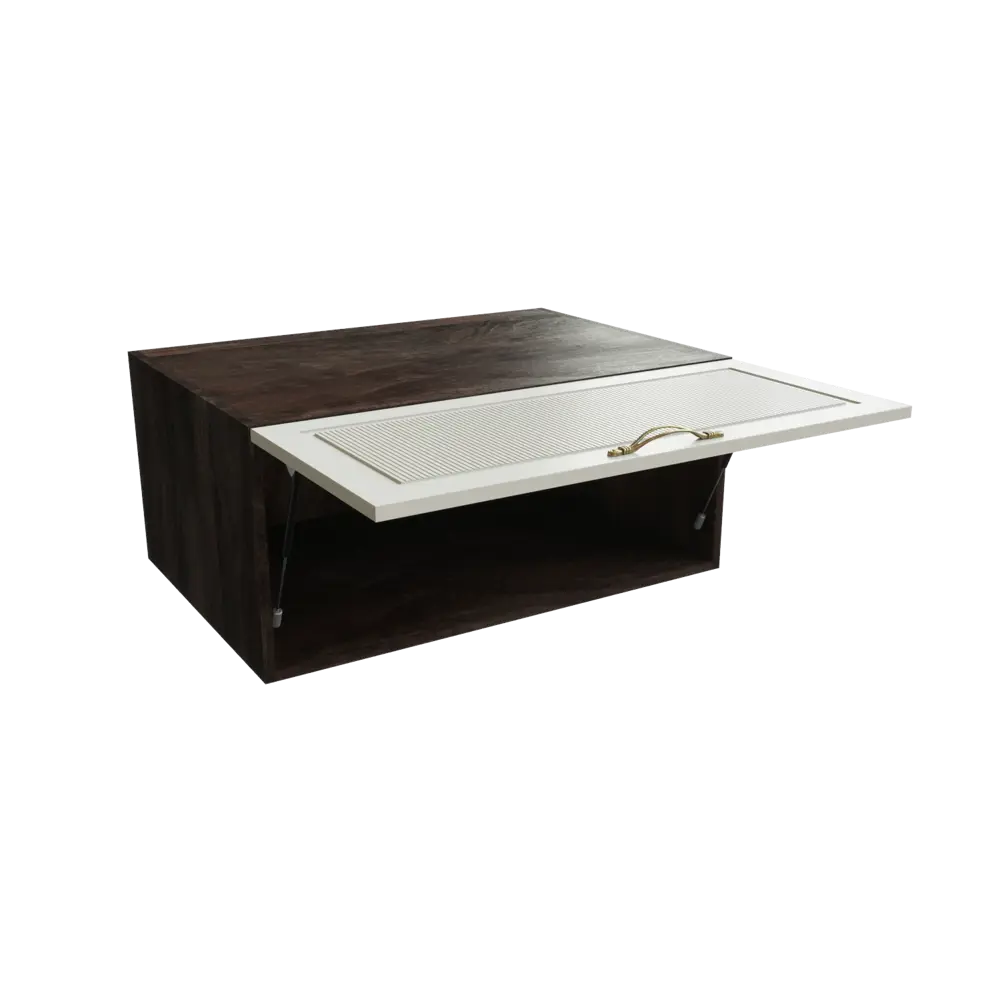 Фото 3 Навесной шкаф горизонтальный с 1-ой дверцей Сурская Мебель Моцарт 80x35.80x57.40 см МДФ цвет кальяри/кварц грей Фото 3 Навесной шкаф горизонтальный с 1-ой дверцей Сурская Мебель Моцарт 80x35.80x57.40 см МДФ цвет кальяри/кварц грей