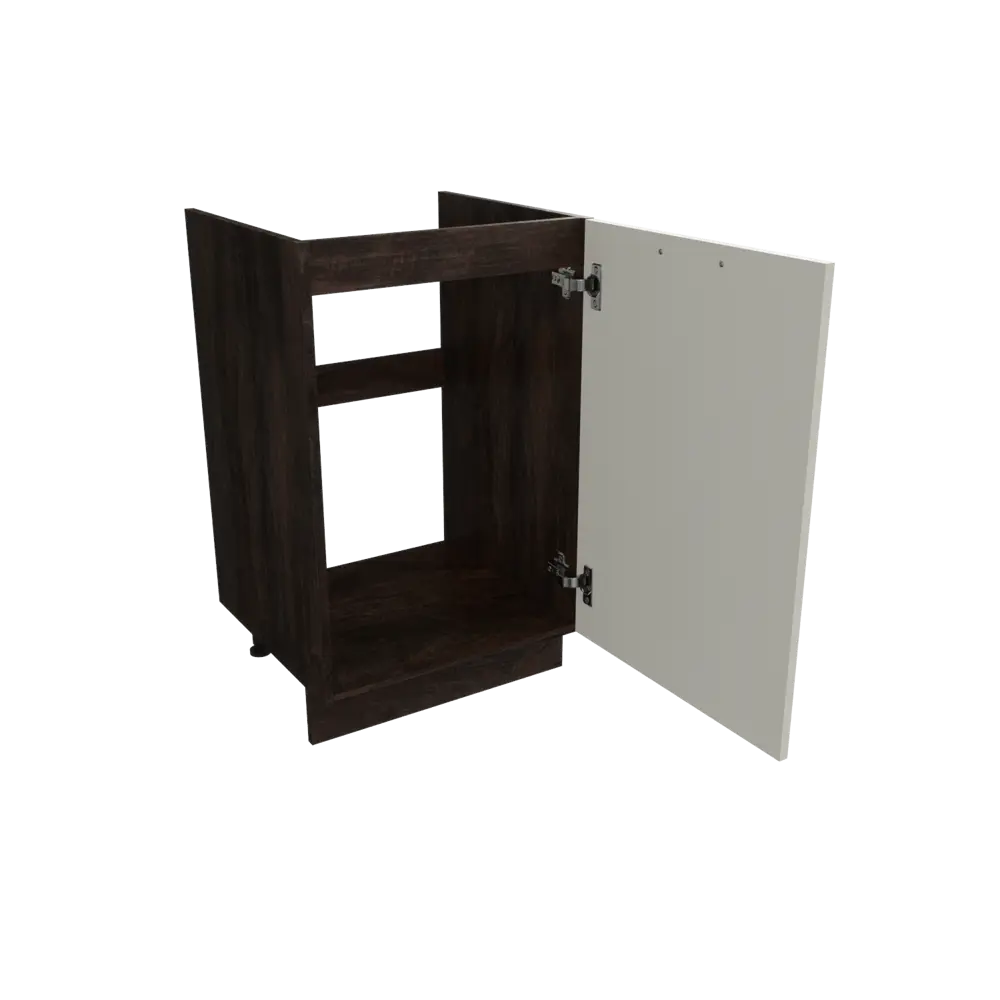 Фото 3 Напольный шкаф с 1-ой дверцей Сурская Мебель Моцарт 50x81.60x47.40 см МДФ цвет кальяри/кварц грей Фото 3 Напольный шкаф с 1-ой дверцей Сурская Мебель Моцарт 50x81.60x47.40 см МДФ цвет кальяри/кварц грей