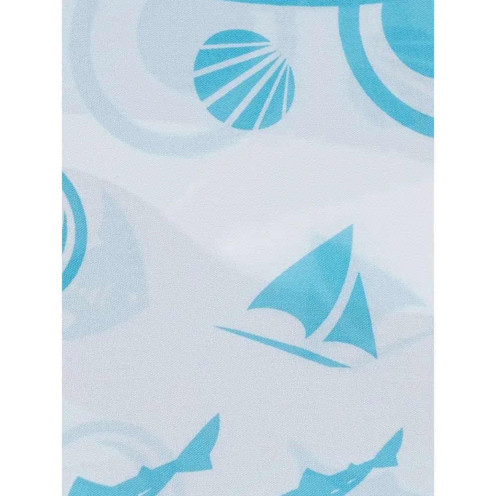 Фото 2 Шторка для ванной комнаты GINI АС-11-01 180x180см цвет синий