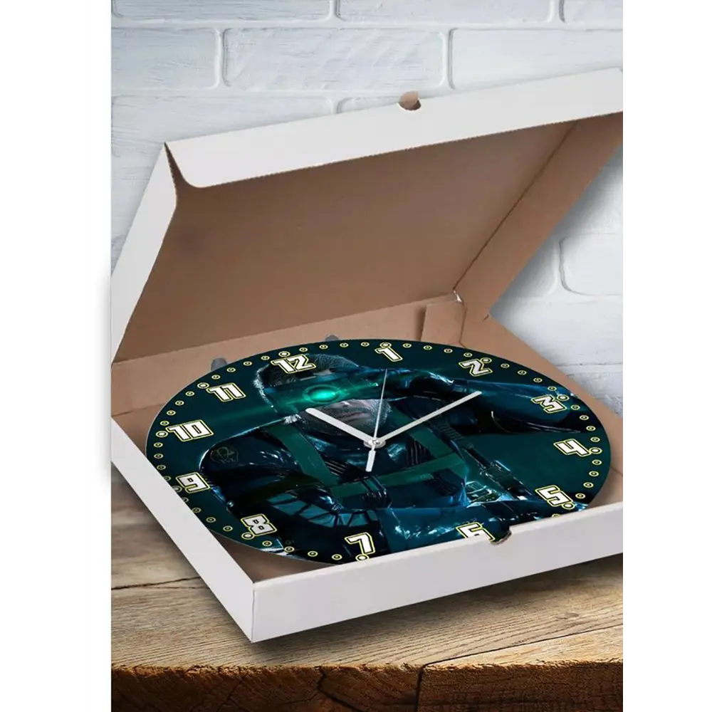 Фото 3 Настенные часы круглые 27 см Бруталити игры Metal Gear Solid V Ground Zeroes - 6387 цвет черный