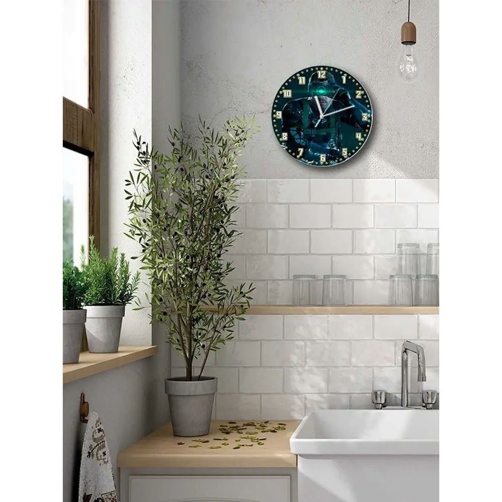 Фото 5 Настенные часы круглые 27 см Бруталити игры Metal Gear Solid V Ground Zeroes - 6387 цвет черный