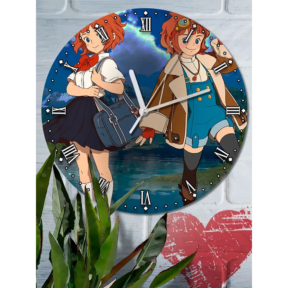 Фото 6 Настенные часы круглые 27 см Бруталити игры Ni no Kuni II Возрождение Короля 5185 цвет черный