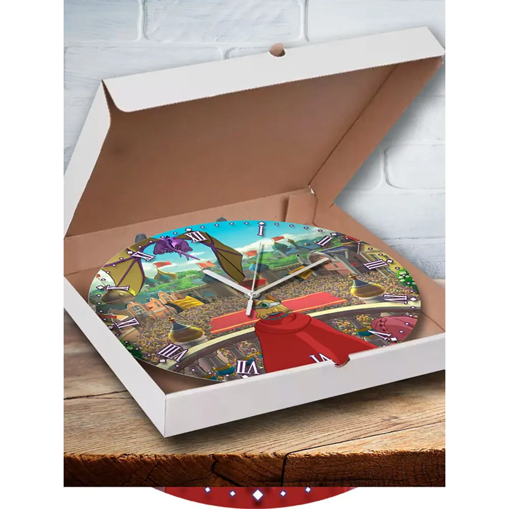 Фото 3 Настенные часы круглые 27 см Бруталити игры Ni no Kuni II Возрождение Короля 5183 цвет черный