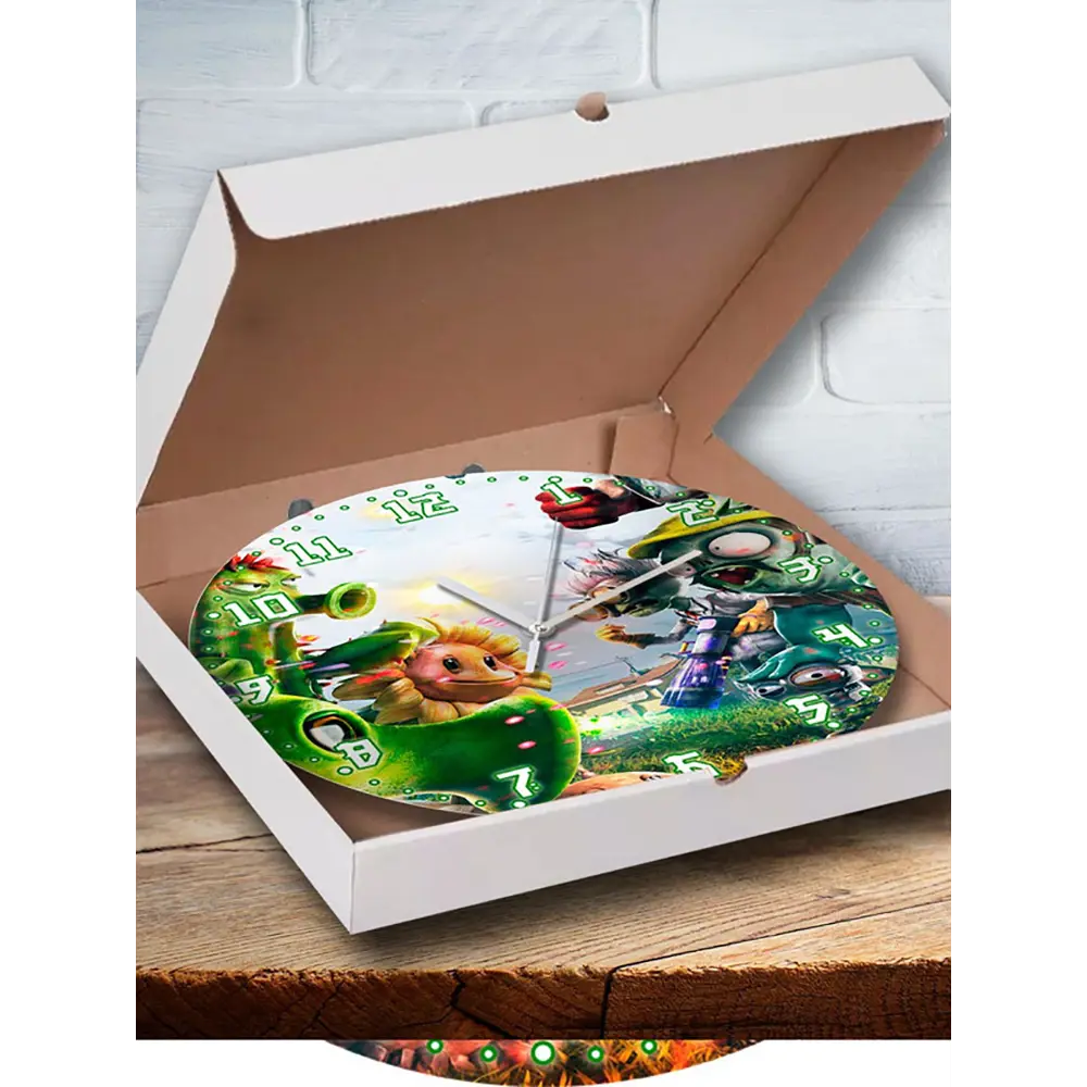 Фото 3 Настенные часы круглые 27 см Бруталити игры Plants vs Zombies Garden Warfare 4691 цвет черный Фото 3 Настенные часы круглые 27 см Бруталити игры Plants vs Zombies Garden Warfare 4691 цвет черный