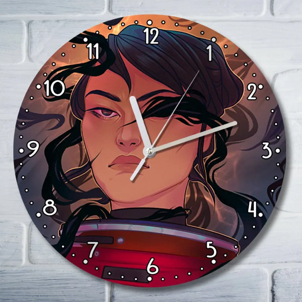 Фото Настенные часы круглые 27 см Бруталити игры PREY - 3352 цвет черный