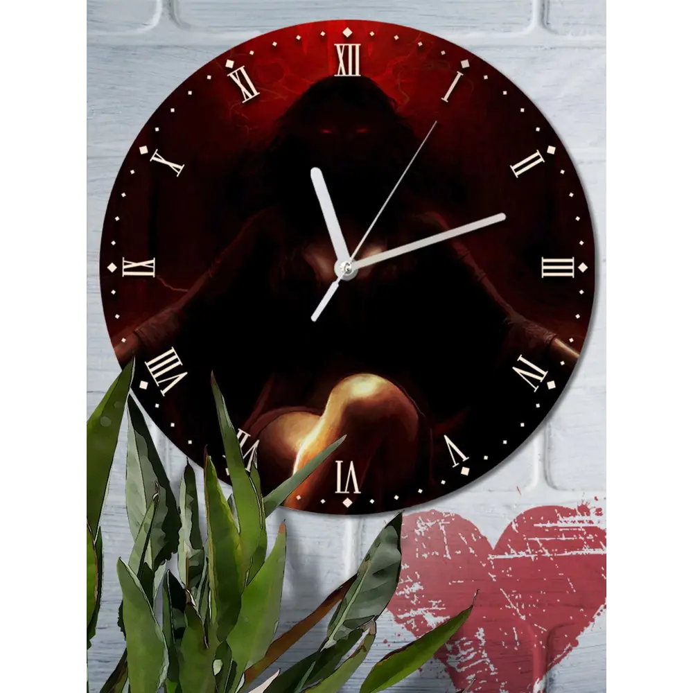 Фото 2 Настенные часы круглые 27 см Бруталити игры Prince Of Persia - 4585 цвет черный