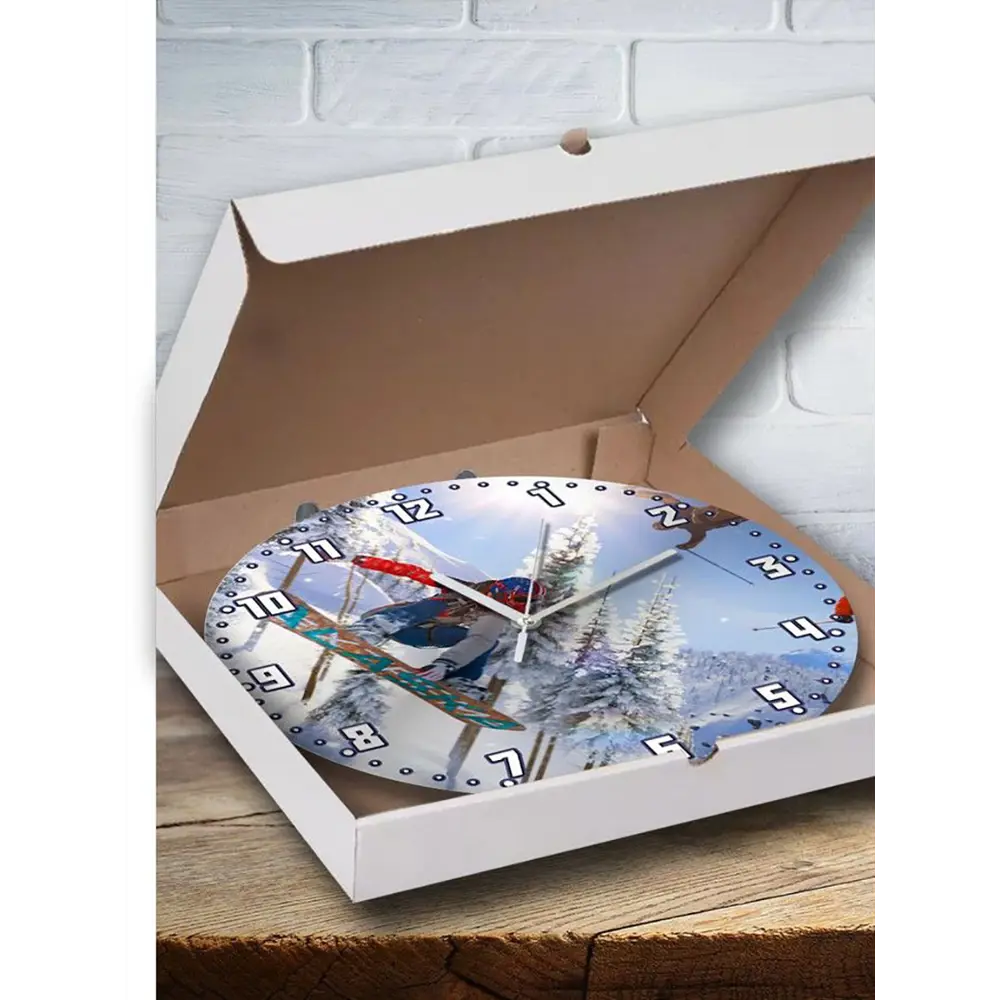 Фото 3 Настенные часы круглые 27 см Бруталити игры PS4 Steep - 6595 цвет черный