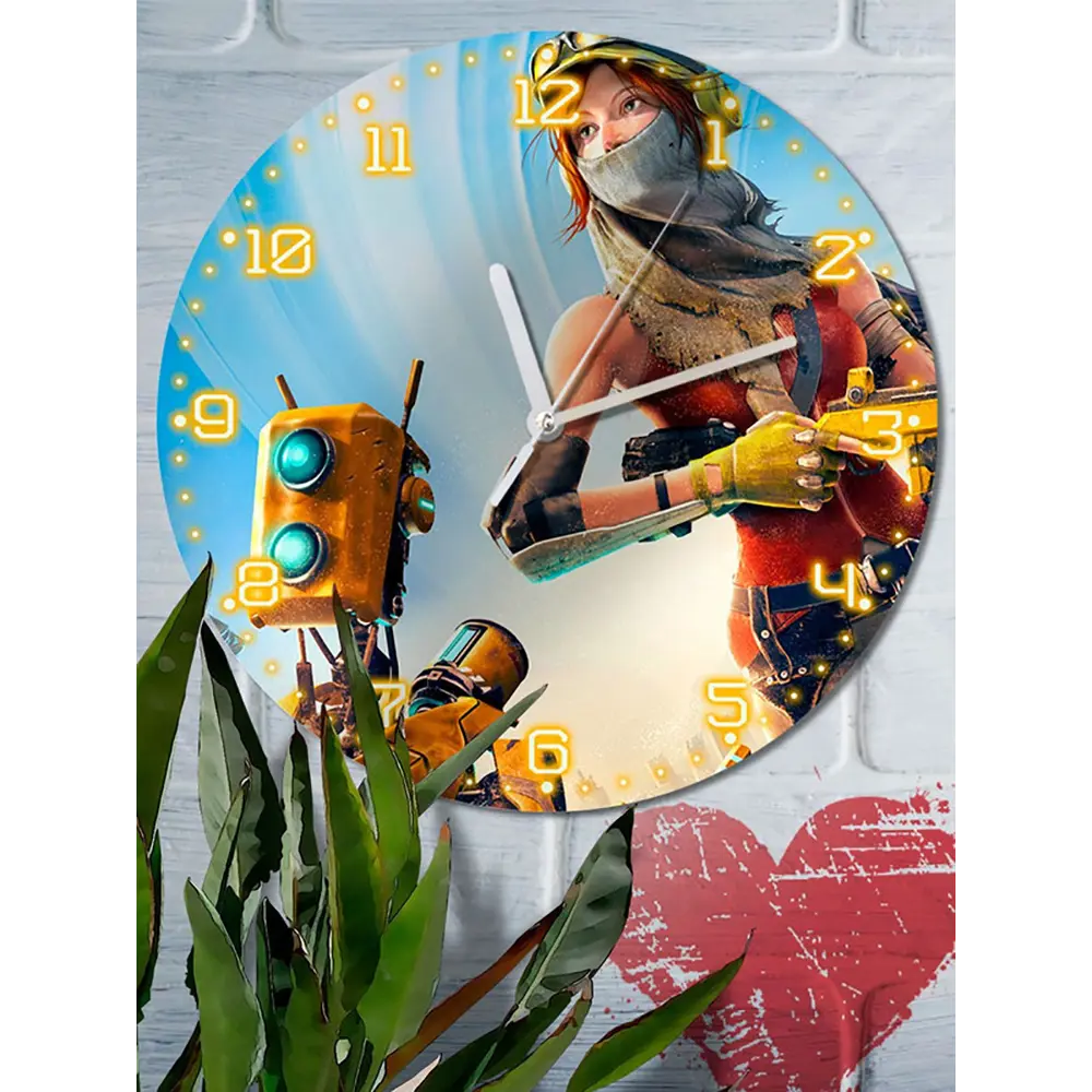 Фото 6 Настенные часы круглые 27 см Бруталити игры Recore 4989 цвет черный