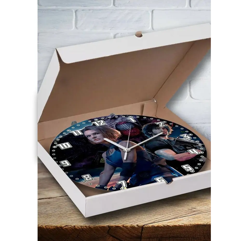 Фото 3 Настенные часы круглые 27 см Бруталити игры Resident Evil 3 - 6399 цвет черный Фото 3 Настенные часы круглые 27 см Бруталити игры Resident Evil 3 - 6399 цвет черный