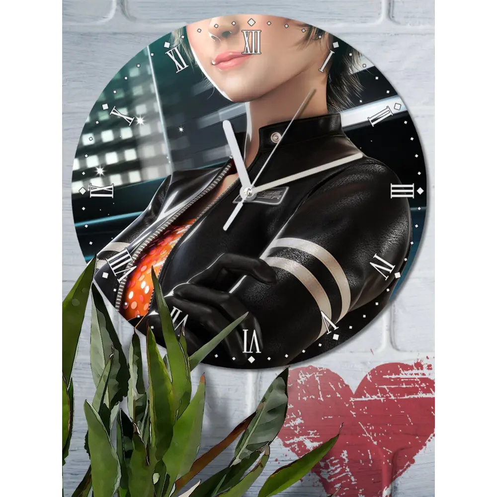 Фото 2 Настенные часы круглые 27 см Бруталити игры Ridge Racer Unbounded - 4331 цвет черный