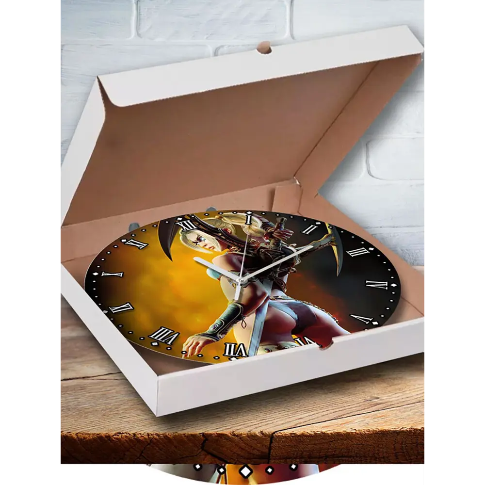 Фото 3 Настенные часы круглые 27 см Бруталити игры Sacred 3 4764 цвет черный